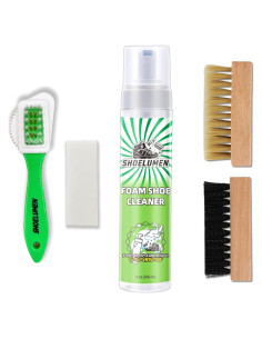 Kit Limpiador de Zapatos Blancos Shoelumen con 2 Cepillos