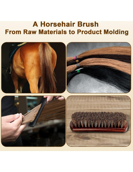 Kit de Cepillos para Zapatos de Cuero Lyssra 4 Piezas Premium