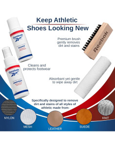 Kit de Limpieza de Zapatos Reebok - 2oz Limpiador y Protector 2