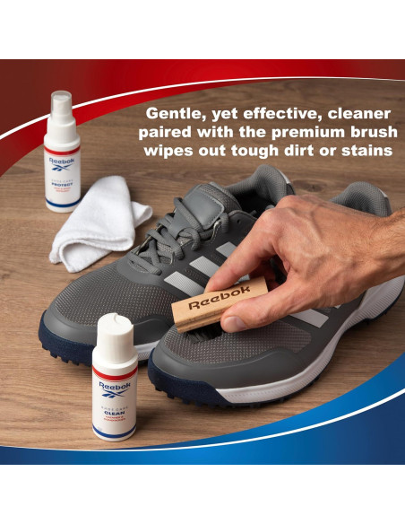Kit de Limpieza de Zapatos Reebok - 2oz Limpiador y Protector
