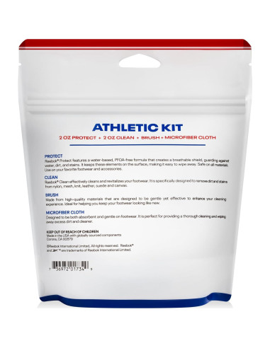 Kit de Limpieza de Zapatos Reebok - 2oz Limpiador y Protector