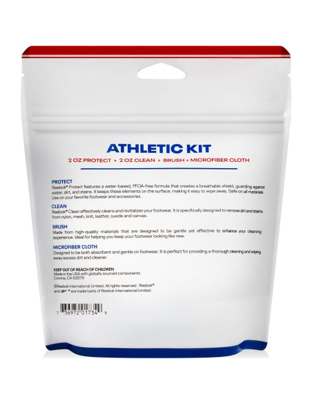 Kit de Limpieza de Zapatos Reebok - 2oz Limpiador y Protector
