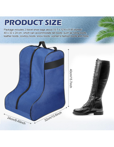 Bolsa de Almacenamiento para Botas de Vaquero Clysee Azul 40x32x24cm