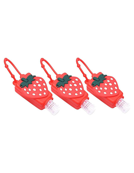 Set de 3 Botellas de Viaje Rellenables Xinjincang 30ml Rojo