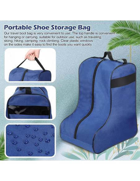 Bolsa de Almacenamiento para Botas de Vaquero Clysee Azul 40x32x24cm