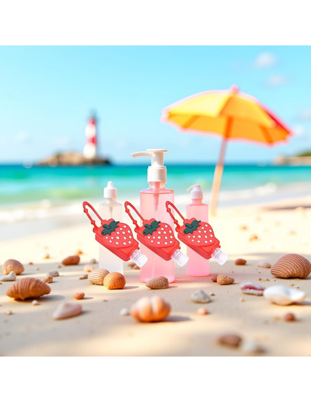 Set de 3 Botellas de Viaje Rellenables Xinjincang 30ml Rojo