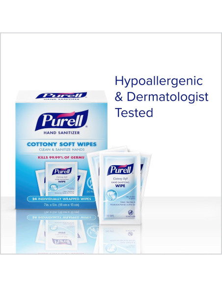 Toallitas Desinfectantes de Manos PURELL - 96 Unidades