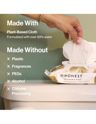 Toallitas Desechables The Honest Company 42 Unidades Piel Sensible