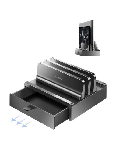 Soporte Vertical para Laptop Vaydeer con Cajón Ajustable 43.9 cm