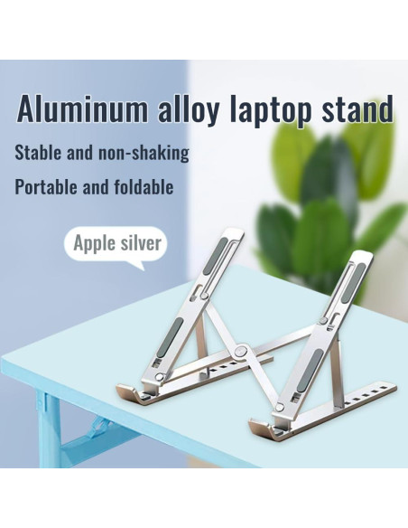 Soporte Plegable para Laptop Qziano - Aluminio 7 Niveles Ajustables