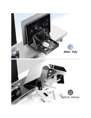 Soporte Vertical para Laptop Vaydeer con Cajón Ajustable 43.9 cm