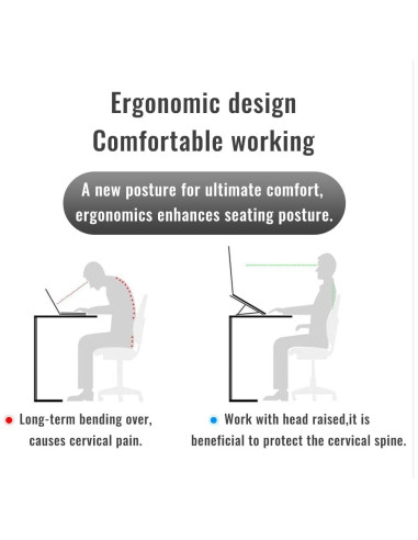 Soporte Plegable para Laptop Qziano - Aluminio 7 Niveles Ajustables