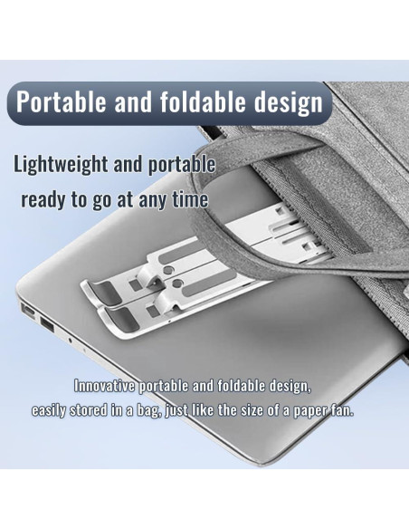 Soporte Plegable para Laptop Qziano - Aluminio 7 Niveles Ajustables