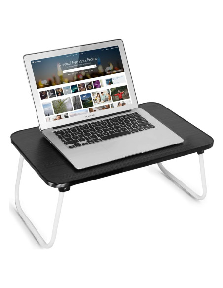 Bandeja Plegable para Computadora Portátil Ybj-ake Negra 43x31cm