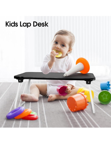 Bandeja Plegable para Computadora Portátil Ybj-ake Negra 43x31cm