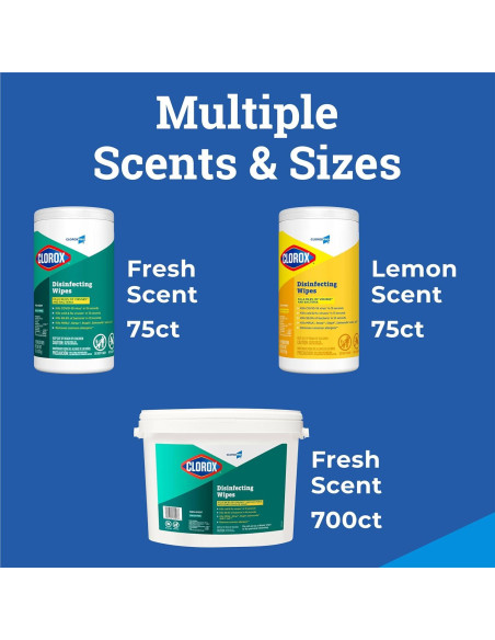 Toallitas Desinfectantes CloroxPro Limón 75 Unidades Paquete 6