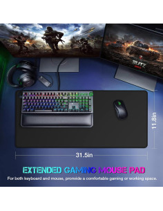 Alfombrilla de Ratón Grande ETZ 80 x 30 cm Antideslizante 2