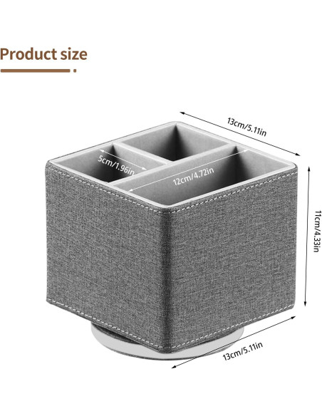 Soporte Giratorio 360 para Control Remoto YAPISHI - Organizador de Mesa