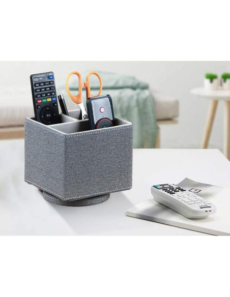 Soporte Giratorio 360 para Control Remoto YAPISHI - Organizador de Mesa