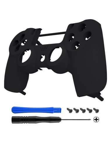 Carcasa Frontal eXtremeRate Negra para Controlador PS4 Slim/Pro