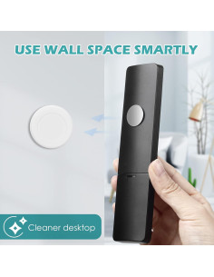 Soporte Magnético para Control Remoto WALLFID 5 Piezas Blanco 2