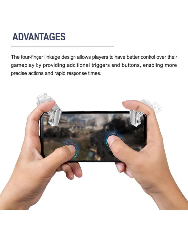 Controlador de Juego Móvil MECCANIXITY 2 Pares Gatillos