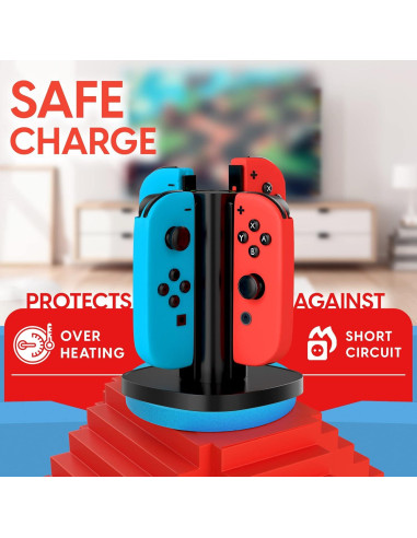 Dock de Carga TalkWorks para 4 Controladores Joy-Con - USB-C