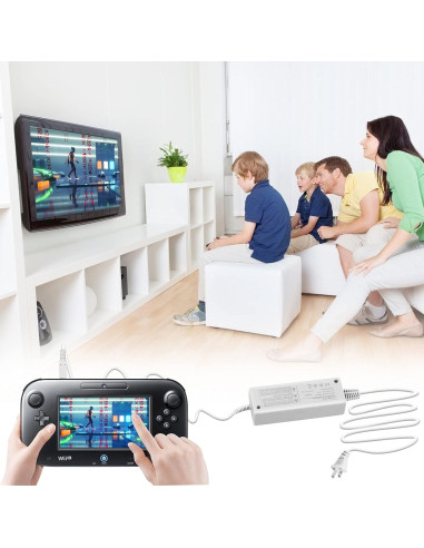 Cargador Adaptador de Corriente para GamePad Wii U Nintendo