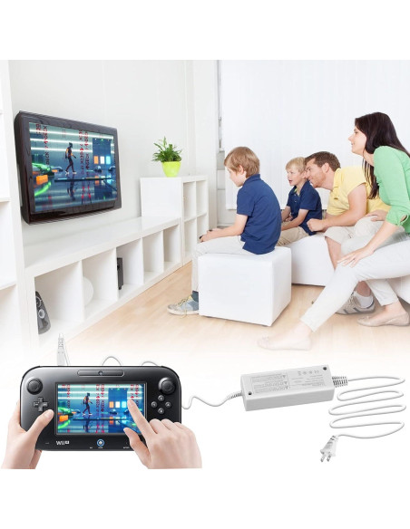 Cargador Adaptador de Corriente para GamePad Wii U Nintendo