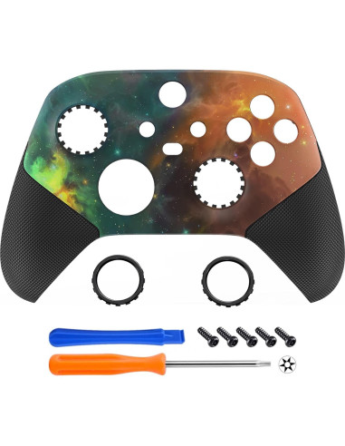 Carcasa Frontal eXtremeRate ASR para Controlador Xbox Series X/S - Agarre de Goma Naranja