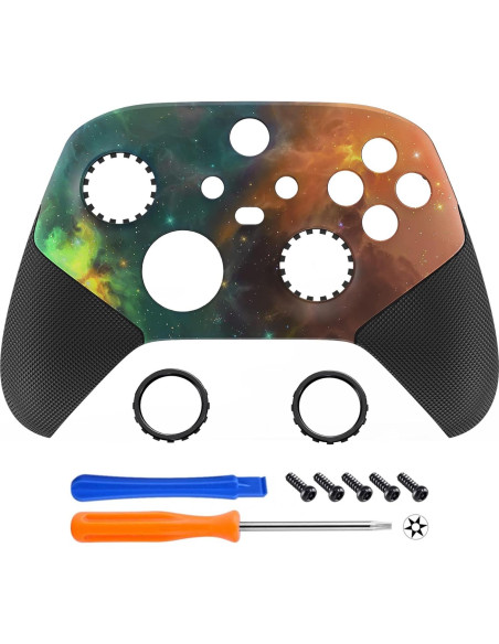 Carcasa Frontal eXtremeRate ASR para Controlador Xbox Series X/S - Agarre de Goma Naranja