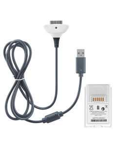 Cable de Carga USB + Batería Recargable OSTENT para Xbox 360