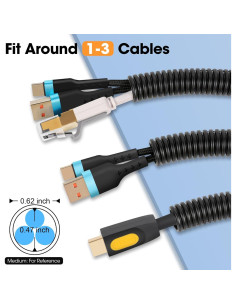 Tubo de Loom Dividido 1/2" YesBes 36.58 m Negro 2