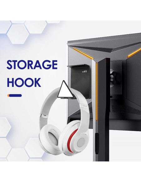 Soporte para Auriculares VKheroKV HC128 Universal con Tiras Adhesivas