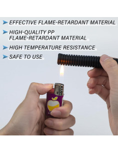 Manga de Cable Retardante de Llama Kanayu 1.27 cm x 30.48 m Negro 2