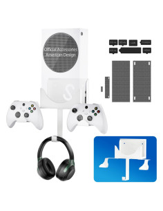 Soporte de Pared para Xbox Series S Nymus con Controlador y Auriculares