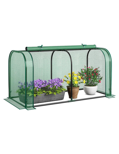 Invernadero Portátil Giantex 119.4x55.9x61 cm Verde PE