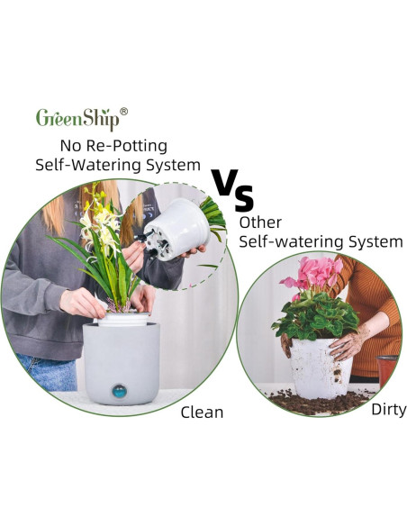 Picos de Autorriego GreenShip - 4 Unidades para Macetas 12-30 cm