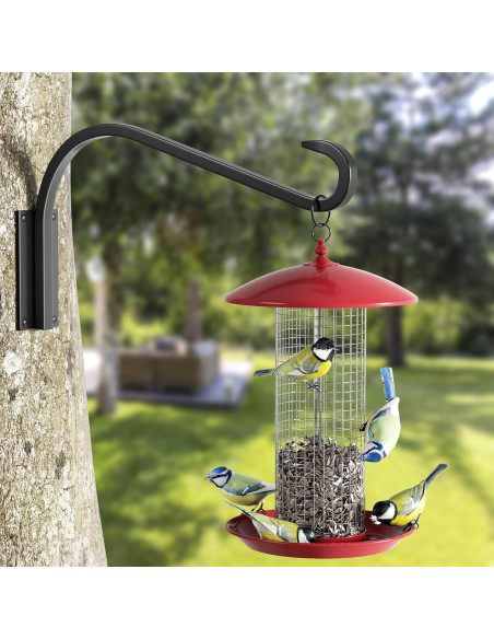 Soportes para Plantas Colgantes Saffruff 30 cm 2 Pack Metal Negro