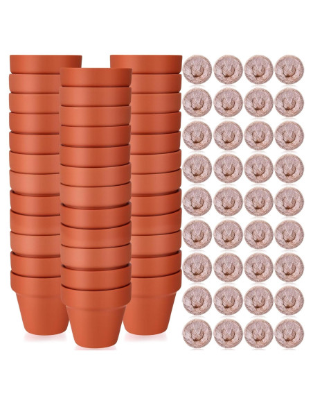 Kit de Jardinería Hushee: 36 Macetas Mini Terracota y Bloques