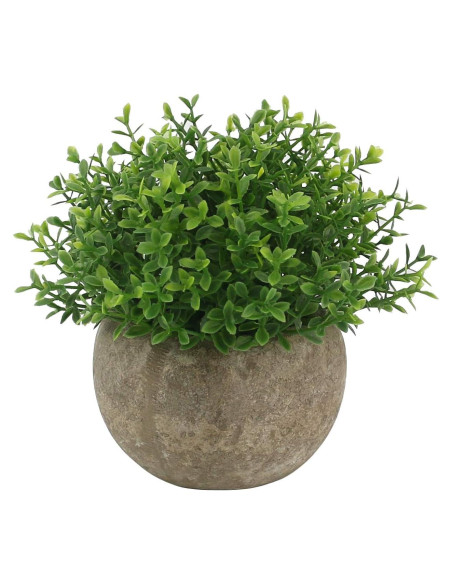 Mini Plantas Falsas Ogrmar en Maceta de Cerámica 11.9 cm