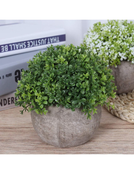 Mini Plantas Falsas Ogrmar en Maceta de Cerámica 11.9 cm