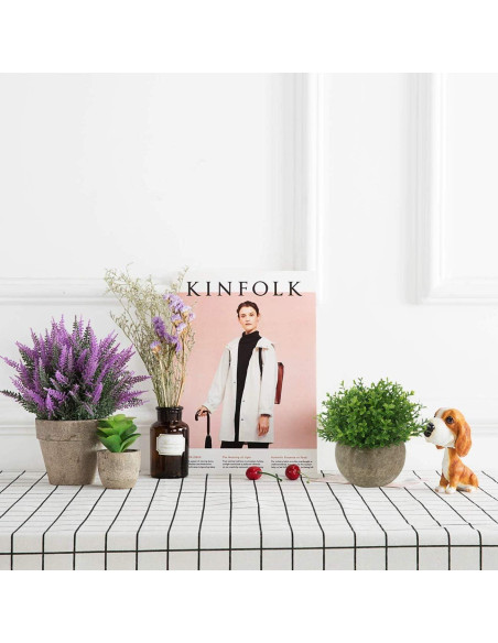 Mini Plantas Falsas Ogrmar en Maceta de Cerámica 11.9 cm