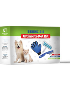 Kit de Aseo para Mascotas ESSENCIAIS - Cepillo, Peine y Guante 2
