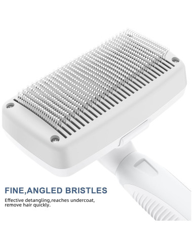 Cepillo Autolimpiante Crala para Perros y Gatos - Elimina Pelo Suelto