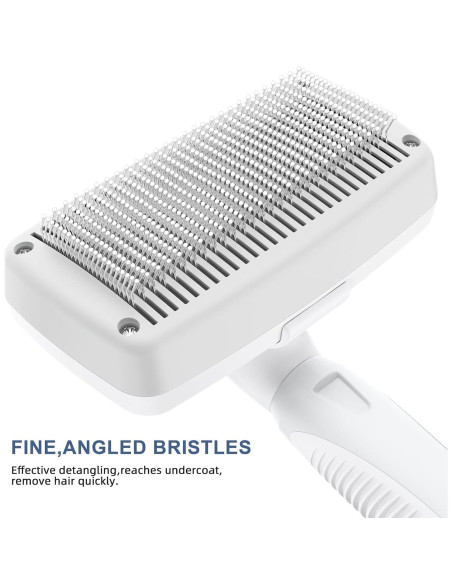 Cepillo Autolimpiante Crala para Perros y Gatos - Elimina Pelo Suelto
