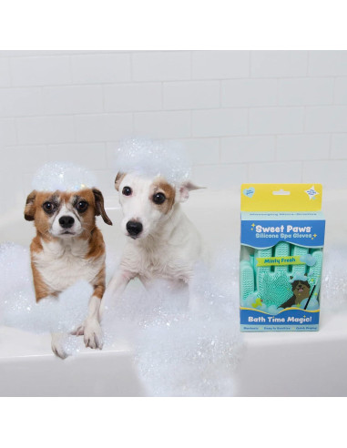 Guantes de Acicalamiento Sweet Paws para Perros y Gatos - Newport Navy