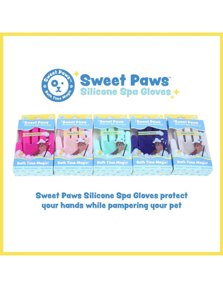 Guantes de Acicalamiento Sweet Paws para Perros y Gatos - Newport Navy