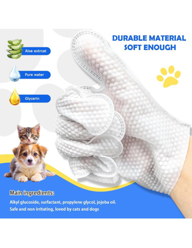 Toallitas de Lavado para Mascotas CLGTTBF - 12 Pcs