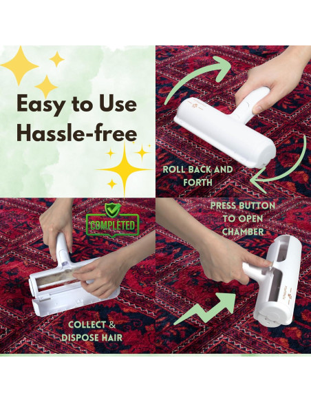 Rodillo Quitapelos FluffPals Reutilizable para Mascotas 166g